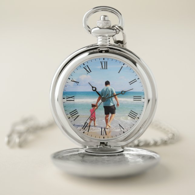 Add Your Own Photo and/or Text Pocket Watch (Inside)