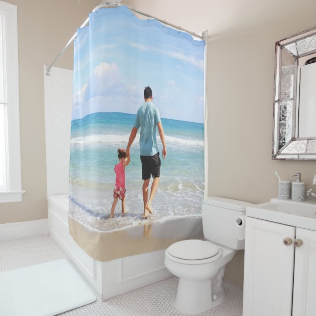 Add Your Own Photo and/or Text Shower Curtain (In Situ)