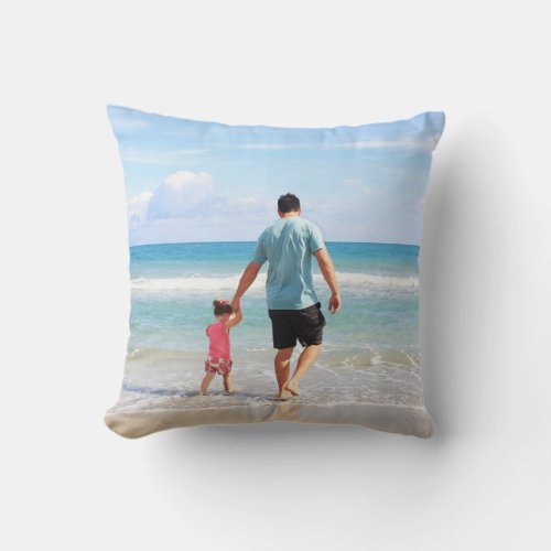 Add Your Own Photo andor Text Throw Pillow