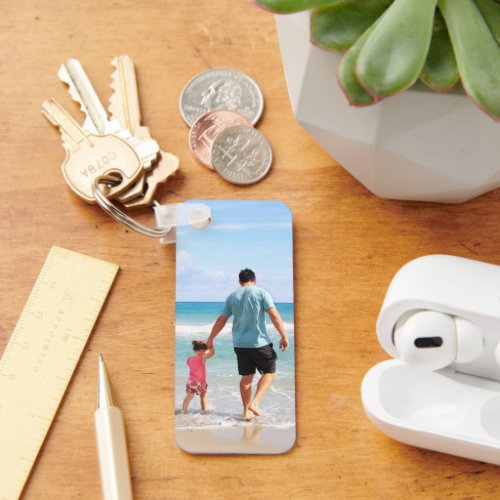 Add Your Own Photo andorText Aluminum Keychain