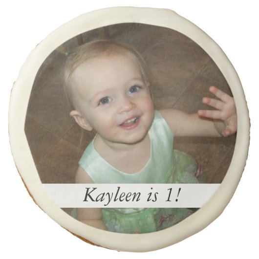 Add Your Own Photo Birthday Cookie (Front)