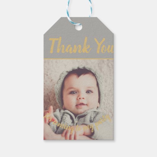 Add Your Own Photo Birthday Thank You  Gift Tags