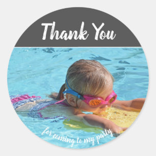 Add Your Own Photo Birthday Thank You Stickers