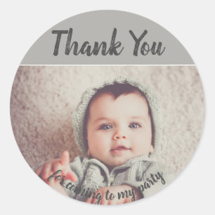 Add Your Own Photo Birthday Thank You  Stickers