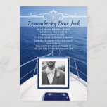 Add Your Own Photo Boat Memorial Service Sailor Invitation