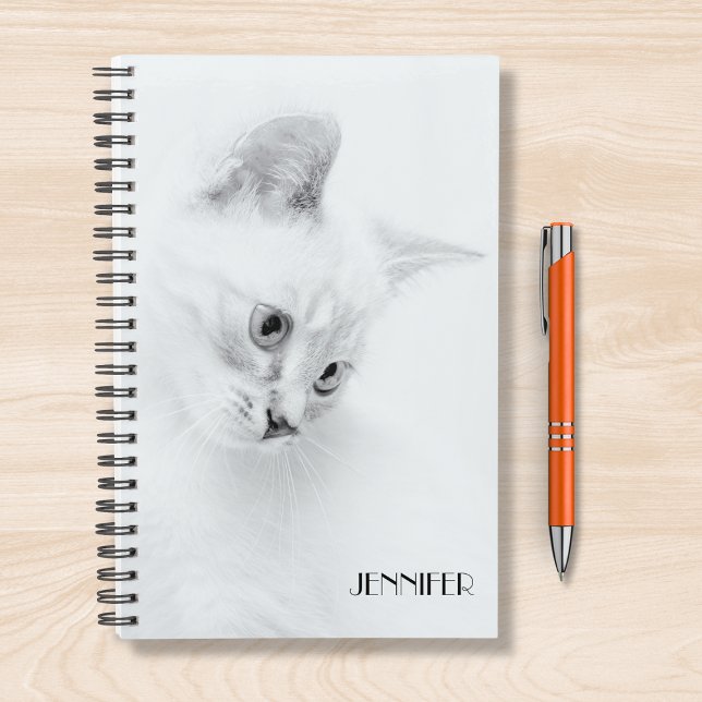 Add Your Own Photo Cat Personalized Name Planner (Creator Uploaded)