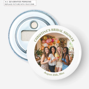 Add Your Own Photo Chic Bridal Shower Favor Bottle Opener