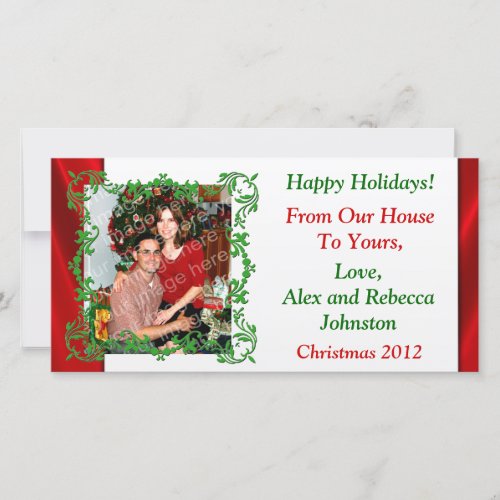 Add Your Own Photo Custom Holiday Card