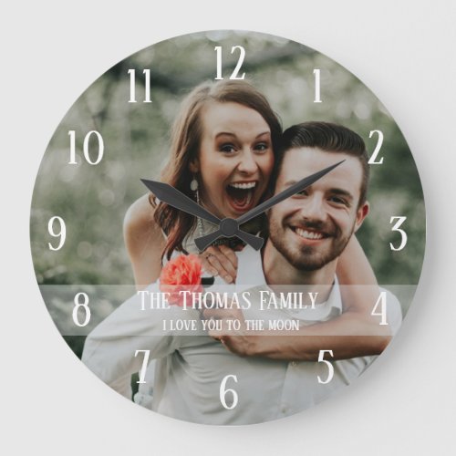 Add Your Own Photo Custom Large Clock