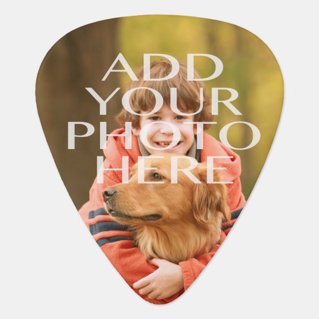 Add Your Own Photo Custom Personalized Guitar Pick (Front)