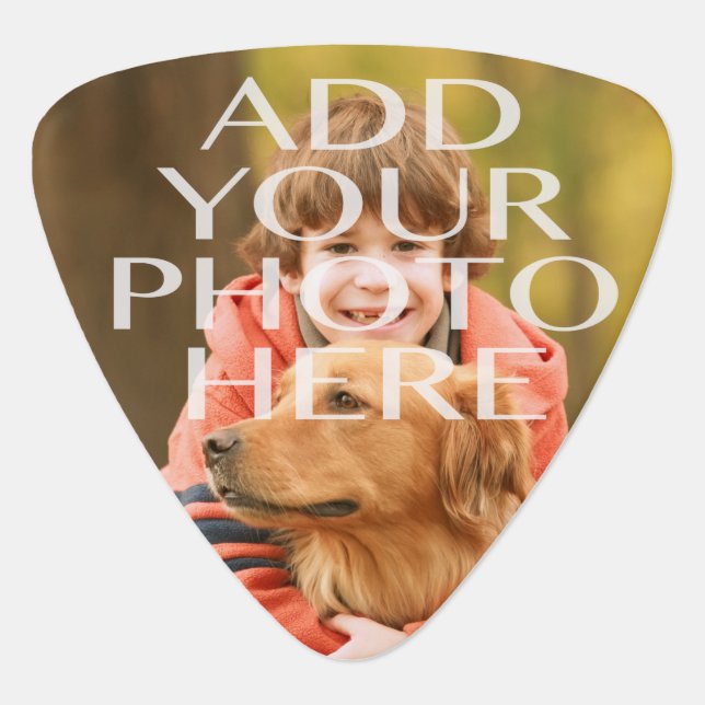 Add Your Own Photo Custom Personalized Guitar Pick (Front)