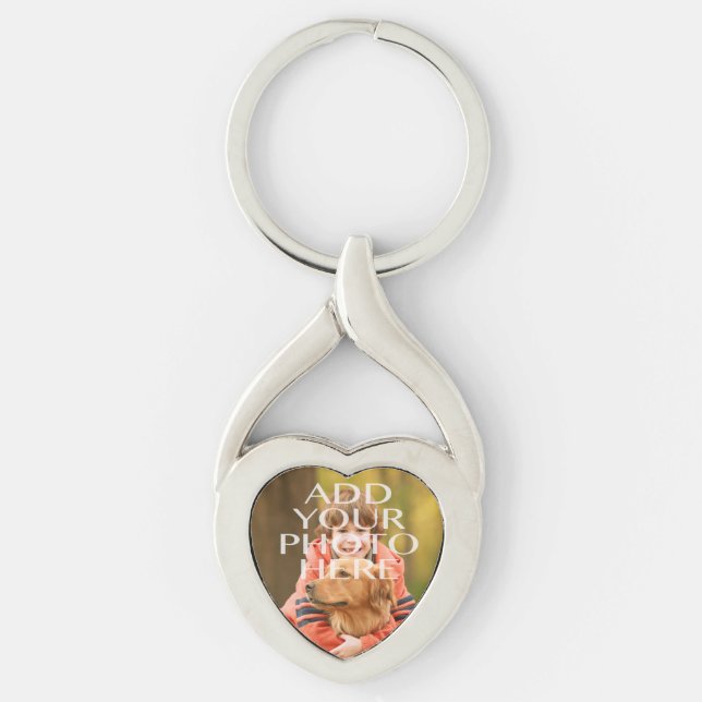 Add Your Own Photo Custom Personalized Keychain (Front)