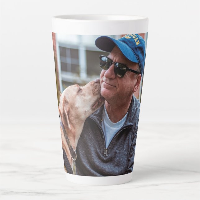 Add Your Own Photo Custom Personalized Latte Mug (Front)