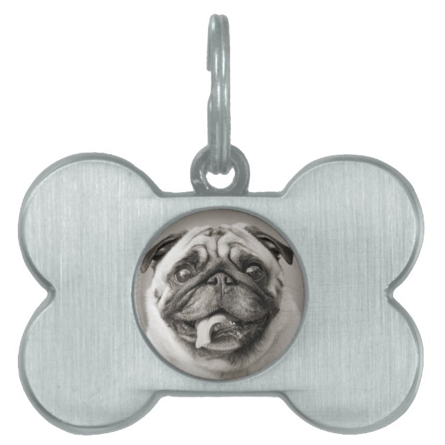 Add Your Own Photo | Customizable Dog Bone Tag (Front)