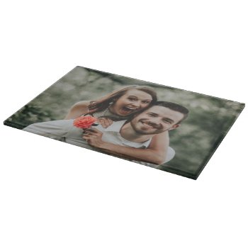 "add Your Own Photo"  Cutting Board by iHave2Say at Zazzle