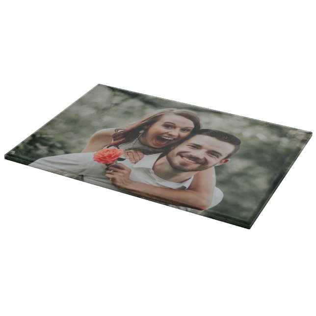"Add Your Own Photo"  Cutting Board (Corner)