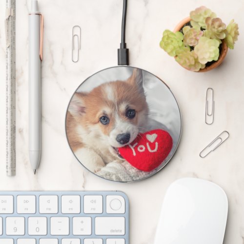 Add Your Own Photo DIY PETS Dog Custom Picture Wireless Charger
