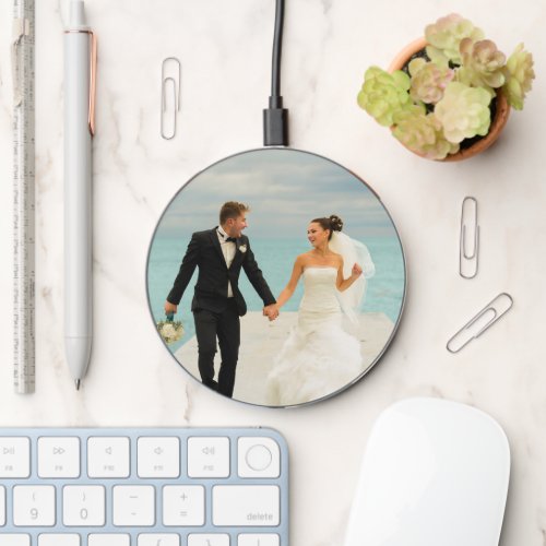 ADD YOUR OWN PHOTO DIY WEDDING Custom Picture Wireless Charger