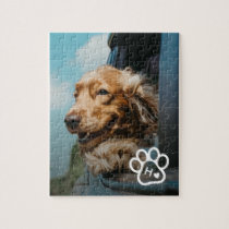 Add Your Own Photo Dog Pets Monogram jigsaw puzzle