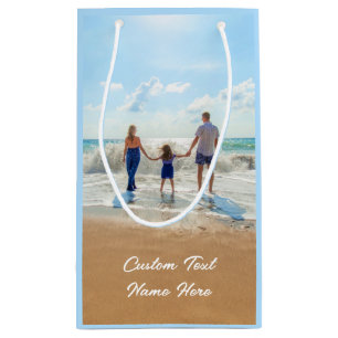 Add Your Own Photo Gift Bag Personalized Text