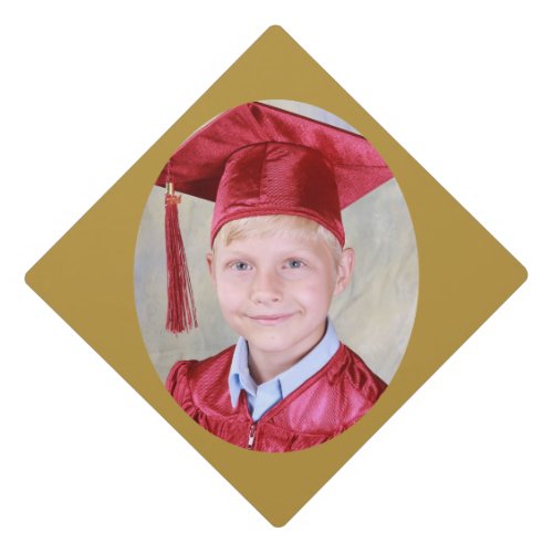 Add your own photo graduation _ gold graduation cap topper