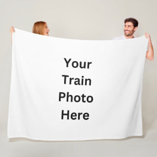 Add Your Own Photo Here Fleece Blanket