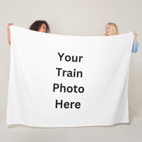 Add Your Own Photo Here Fleece Blanket
