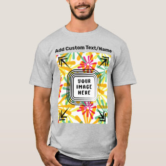 Add Your Own Photo Image Picture Text Here Custom T-Shirt