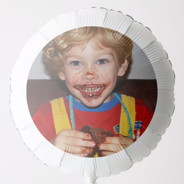 Add Your Own PHOTO IMAGE TEXT Kids Party Balloon (Front)