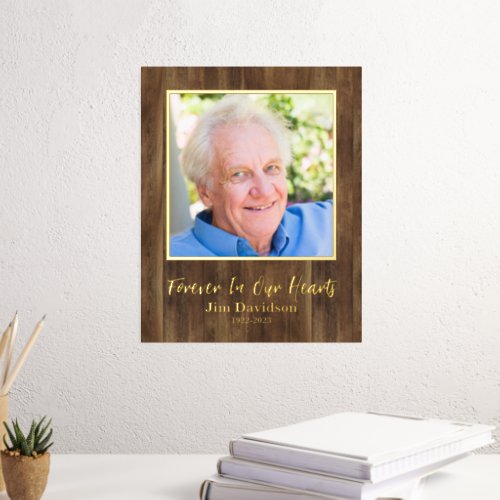 Add Your Own Photo In Memory Of  8x10 Foil Prints