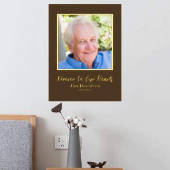 Add Your Own Photo In Memory Of  Foil Prints by wasootch at Zazzle
