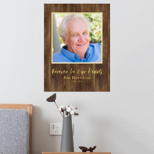 Add Your Own Photo In Memory Of  Foil Prints