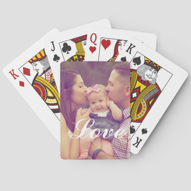 Add Your Own Photo Love Poker Cards (Back)