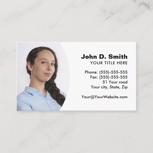 Add your own photo modern professional business card