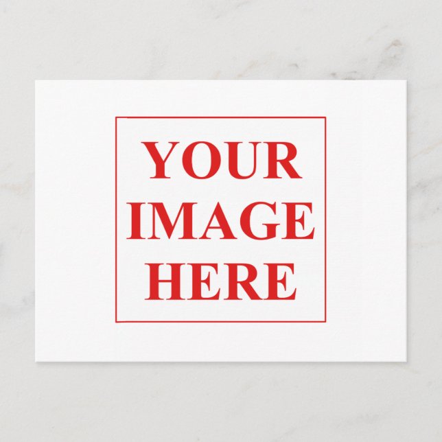 Add your own photo or image postcard (Front)
