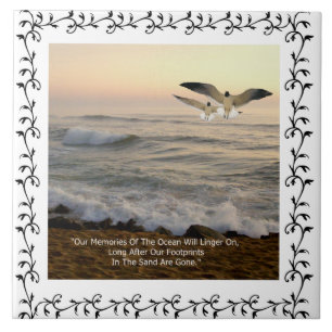 ADD YOUR OWN PHOTO OR TEXT. CERAMIC TILE