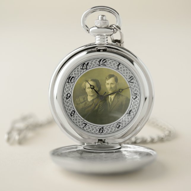 ADD YOUR OWN PHOTO OR TEXT POCKET WATCH (Inside)