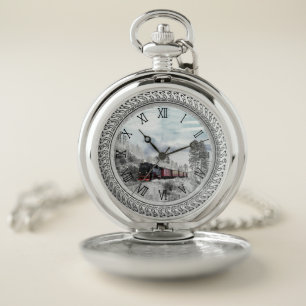 ADD YOUR OWN PHOTO OR TEXT POCKET WATCH