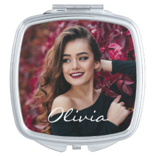 Add Your Own Photo Personalized Custom DIY Compact Mirror