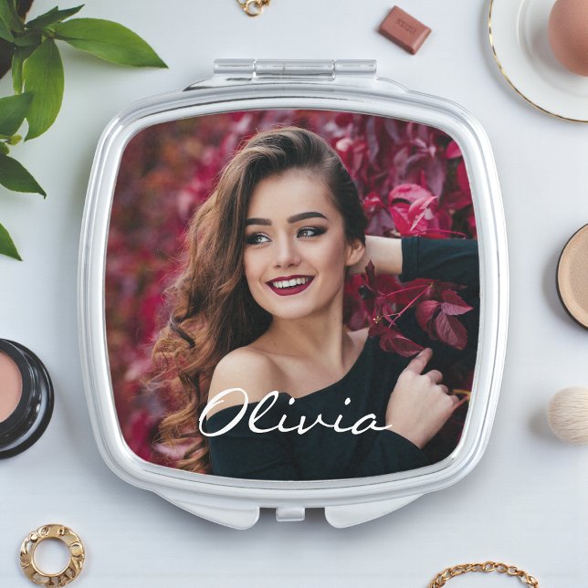 Add Your Own Photo Personalized Custom DIY Compact Mirror (Creator Uploaded)