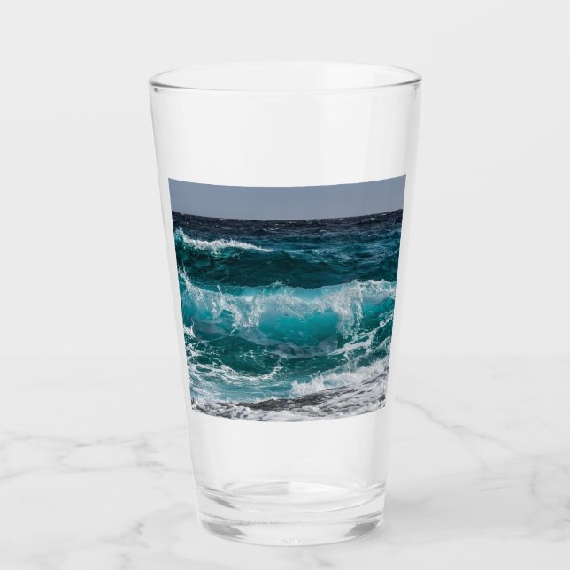 Add Your Own Photo Personalized Glass (Front)