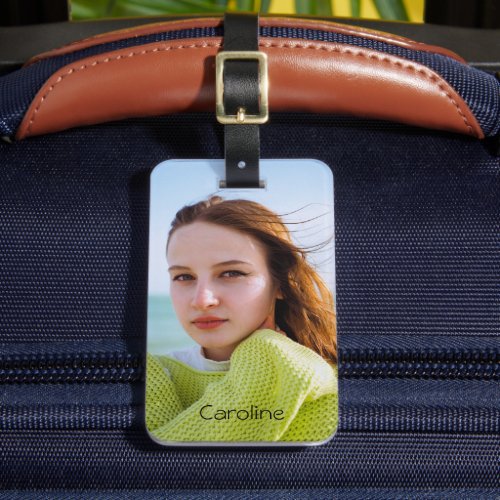 Add Your Own Photo Personalized Luggage Tag