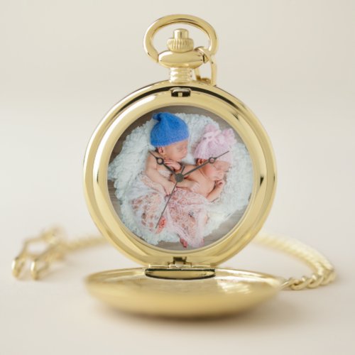 Add Your Own Photo Personalized Pocket Watch