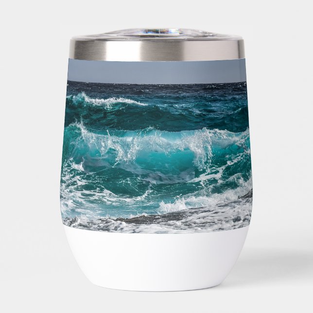Add Your Own Photo Personalized Thermal Wine Tumbler (Front)