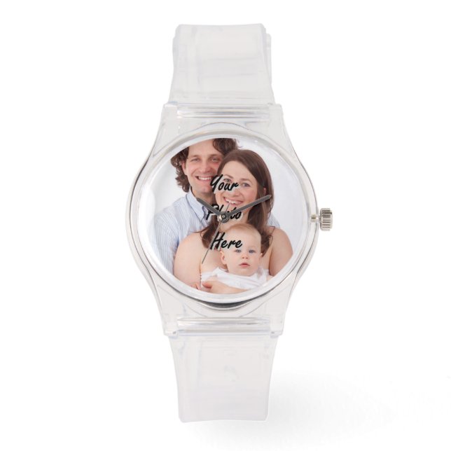 Add your own photo personalized watch (Front)