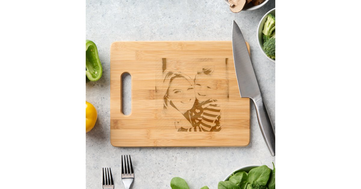 Add Your Own Photo Picture Image Engraved Cutting Board | Zazzle