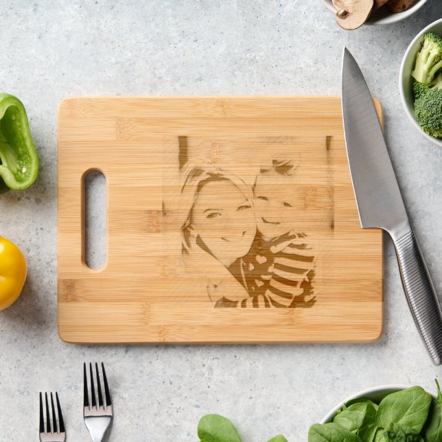 Add Your Own Photo Picture Image Engraved Cutting Board (Kitchen Counter)