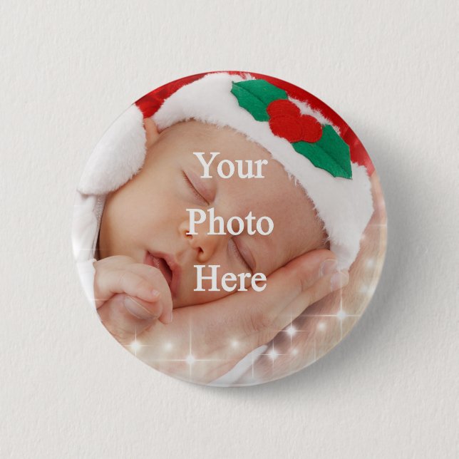 Add your own photo pinback button (Front)
