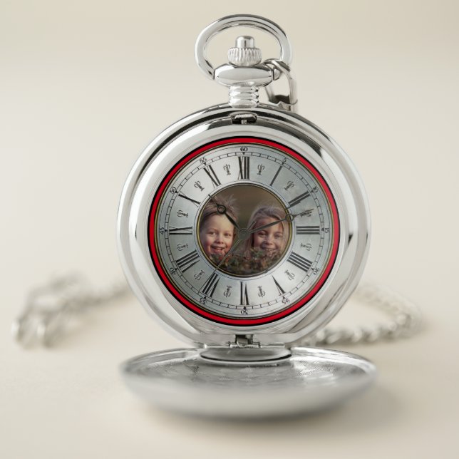 ADD YOUR OWN PHOTO POCKET WATCH (Inside)