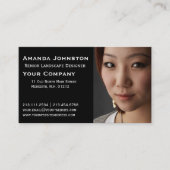 Add Your Own Photo Portrait Business Card (Front)